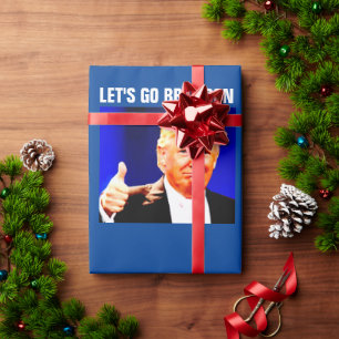 Cadeau ALLONS BRANDON CHRISTMAS TRUMP Papier à enveloppe