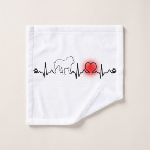 Cadeau anglais de serviettes de salle de bains de