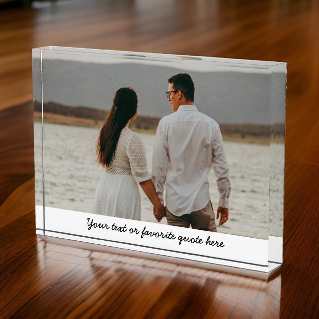 Cadeau Anniversaire, Bloc photo personnalisé, Cade (Christmas gift for mom, personalized gift for couples, custom photo home decor, mothers day gift)