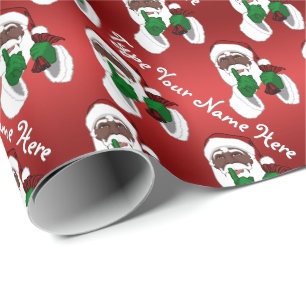 Cadeau Article du Père Noël africain Papier d'enveloppeme