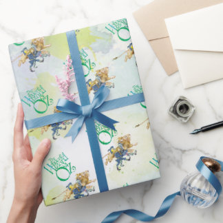 Cadeau Assistant classique de papier d'emballage Oz Anniv