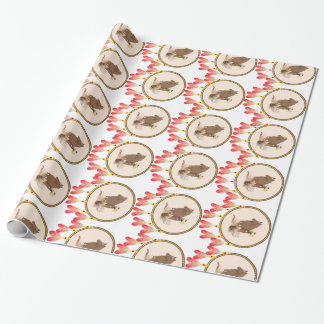 Cadeau Attrape-rêves indien loup, cheval, aigle papier ca