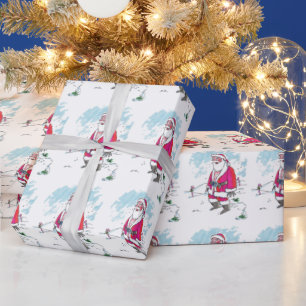 Cadeau Aucun papier d'emballage mat Ho-Ho-Ho