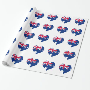 Cadeau Australie Drapeau Papier d'enveloppement pour déc