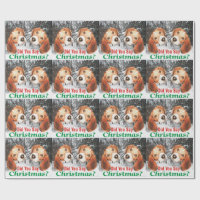 Avez-vous dit Noël ? Papier d'emballage de beagle