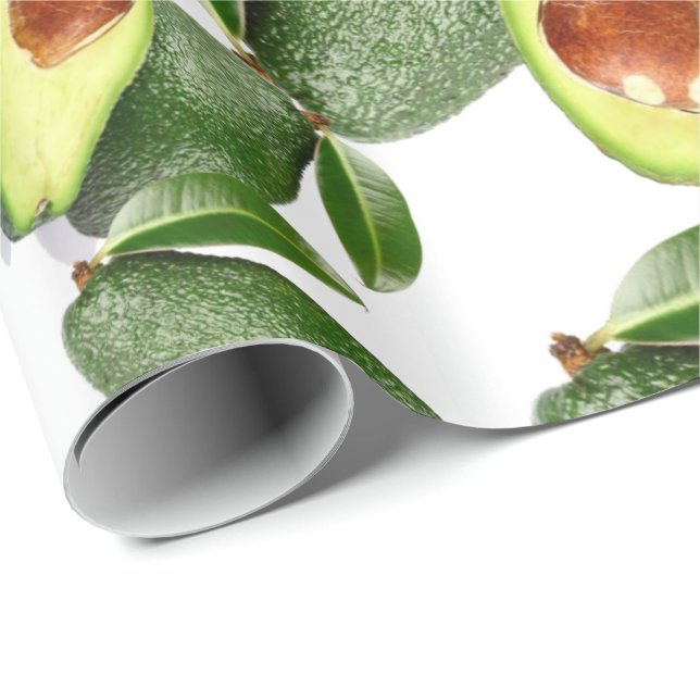 Cadeau Avocados en papier brillant (Coin rond)