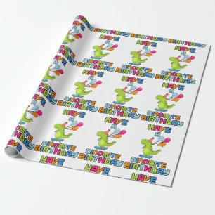 Cadeau Avoir Un Papier D'Enveloppement D'Anniversaire Din