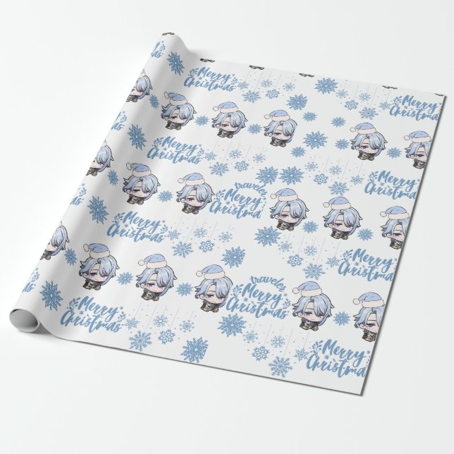 Cadeau Ayato Christmas Theme Enveloppement papier (Déroulé)