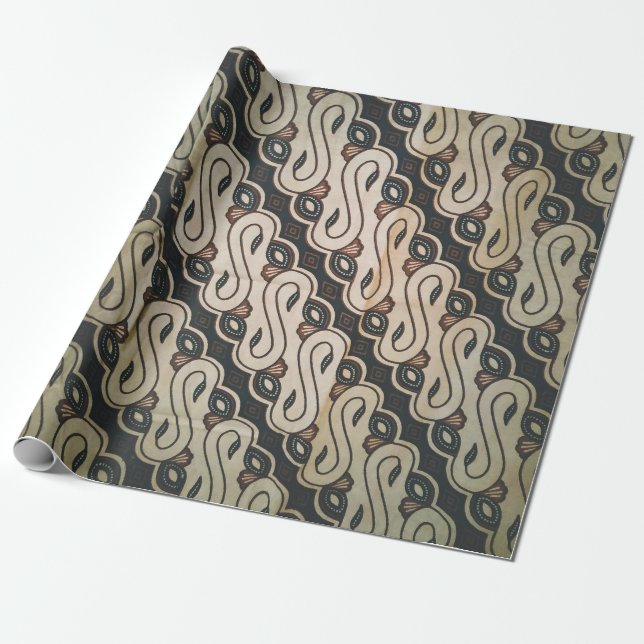 Cadeau Batik papier enveloppant (Déroulé)