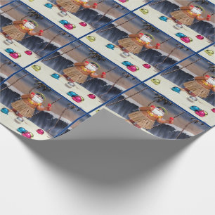 Cadeau Beach Party Père Noël - Papier d'enveloppement d