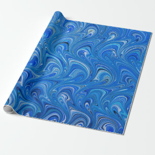 Cadeau Beau papier d'enveloppement bleu