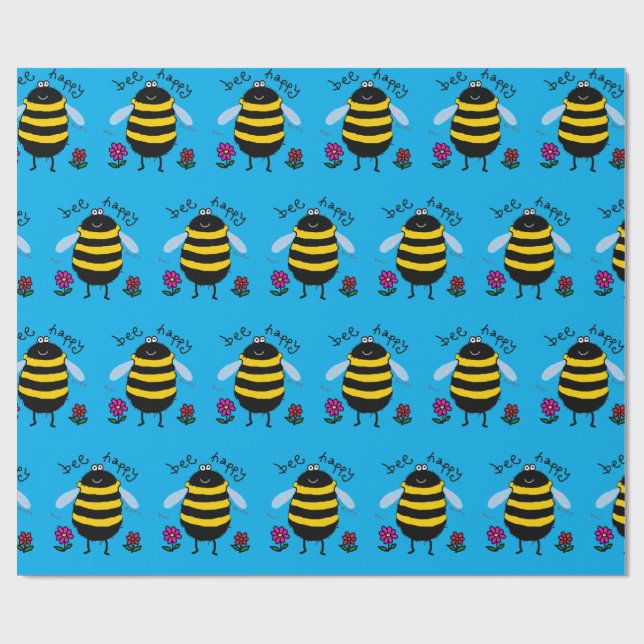 Cadeau Beau papier Tissu Abeille (Plat)