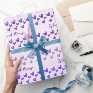 Cadeau Beaucoup de coeurs envelopper du papier