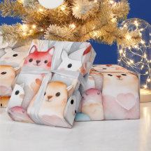 Beaux animaux adorable Papier à envelopper