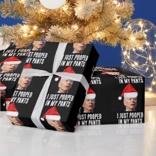 Cadeau BIDEN POOPÉRÉ DANS LES PANIERS Papier à enveloppem