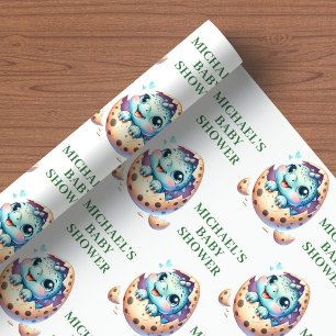 Cadeau Bientôt à l'éclosion Bébé Dino Mignon Papier d'emb