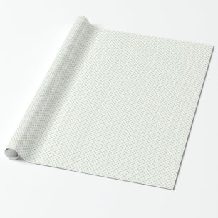 Cadeau Blanc avec le papier d'emballage vert clair de