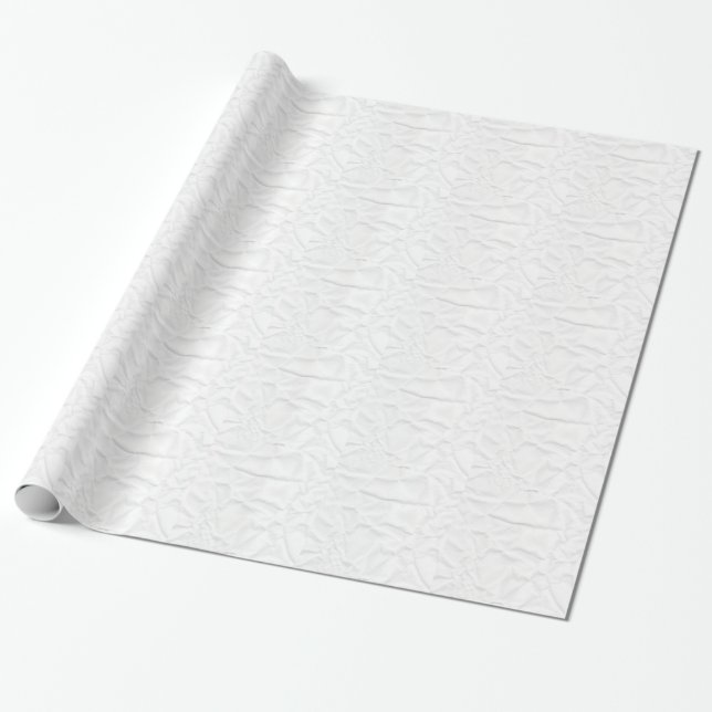Cadeau BLANC papier plier la texture plié crumple crumple (Déroulé)