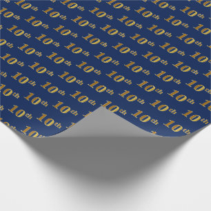 Cadeau Bleu, papier d'emballage (de dixième) événement