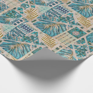 Cadeau Bleus botanique hawaïen rouleau de papier d'envelo