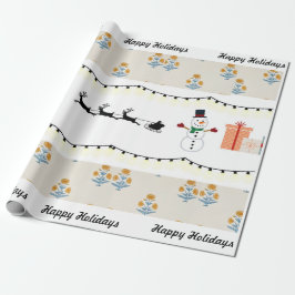 Cadeau Blocage du papier d'emballage de Noël