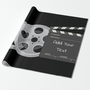 Cadeau Bobine de film, papier d'emballage de claquette