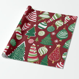 Cadeau bonbons de noël ornements enveloppant papier