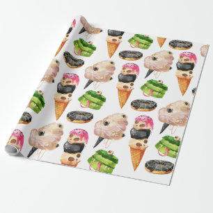 Cadeau Bonbons d'Halloween Papier à envelopper de décorat