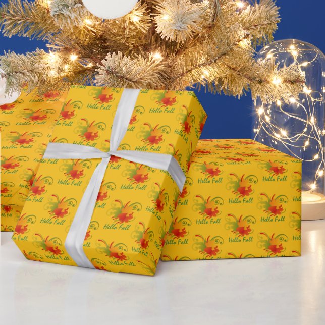 Cadeau Bonjour Automne Thanksgiving Wrapper Papier (Vacances)