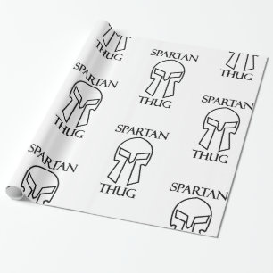 Cadeau Bouchon spartiate - Papier à envelopper brillant,