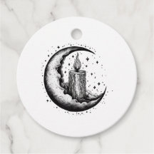 Bougie Lit Moon Favoriser les étiquettes