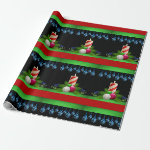 Cadeau Bougies en papier de Noël noir