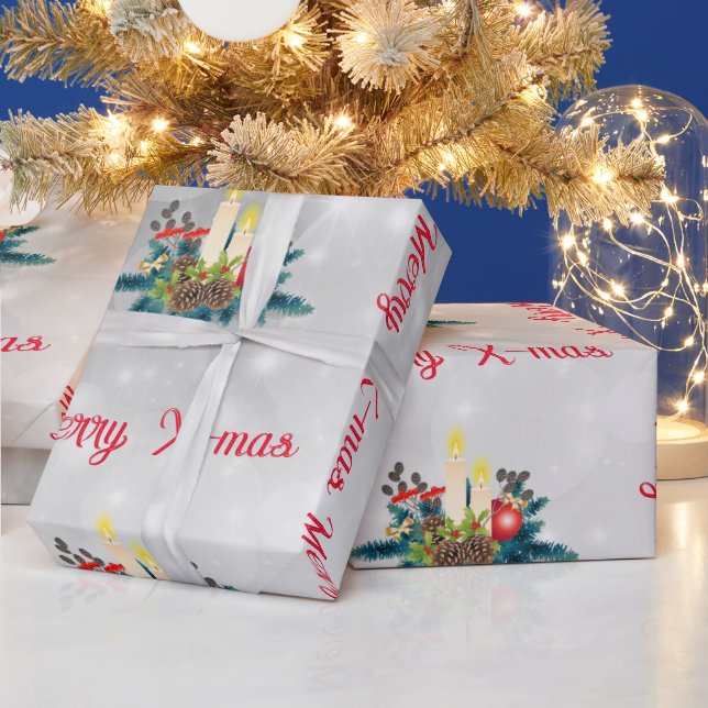 Cadeau Bougies papier d'enveloppement (Vacances)