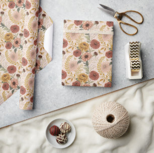 Cadeau Bouquet d'automne Motif Enveloppement papier roule