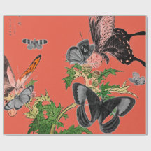 BOUTEILLES DE Papier ET JAPONAIS ROUGE