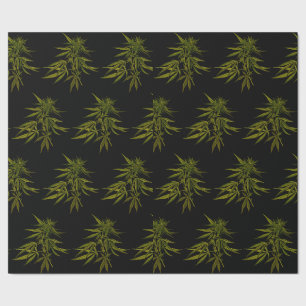 Cadeau Boutons verts sur papier d'emballage personnalisé 
