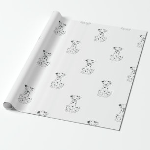Cadeau Cadeaux dalmatiens de papier d'emballage de chien