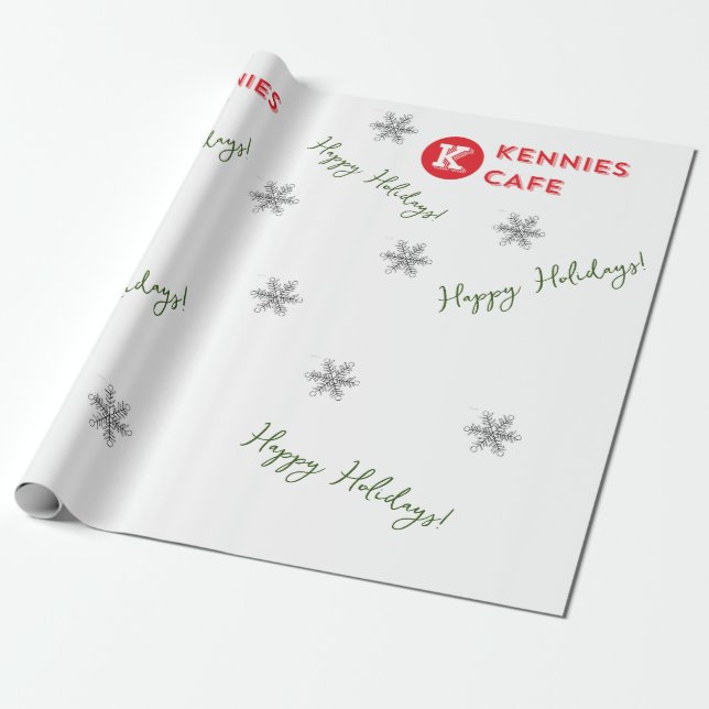 Cadeau Cafés Kcoton Papier d'enveloppement de Noël (Déroulé)