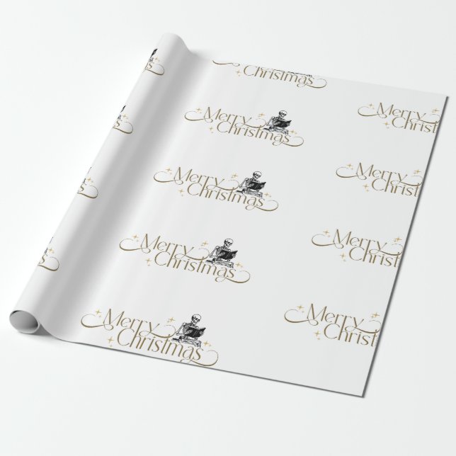 Cadeau Cahier de Noël gothique Squelette Livre papier d'e (Déroulé)