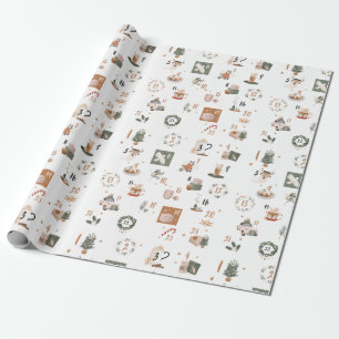 Cadeau Calendrier de Noël de l'Avent de la ville Papier 