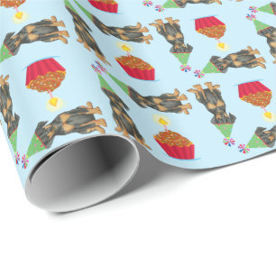 Cadeau Caoutchouc Doberman Papier à envelopper