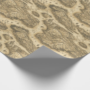Cadeau Carte de l'Imaginaire Cartographie Papier dessiné 