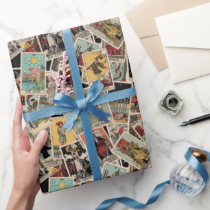 Cadeau Cartes Tarot vintages Enveloppement Papier Idée ca