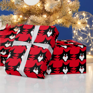Cadeau CARTOON DE NOËL Papier à enveloppement CAT