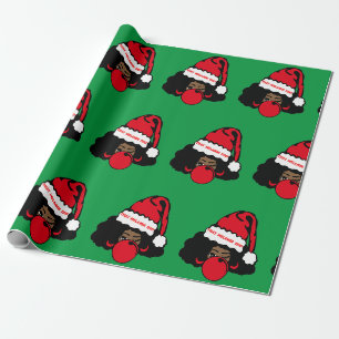 Cadeau Ce papier d'enveloppement de Noël Melanin® Tho