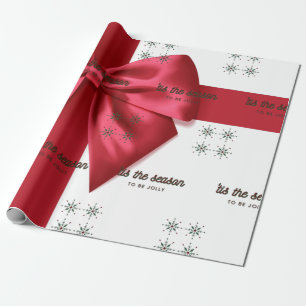 Cadeau C'Est Le Papier D'Enveloppement Rouge De Saison