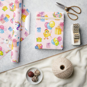 Cadeau C'est un papier d'emballage pour fête d'anniversai