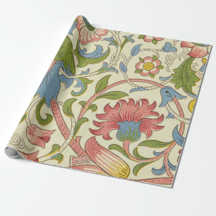 Cadeau Chargé : Papier d'enveloppement des plantes pastel