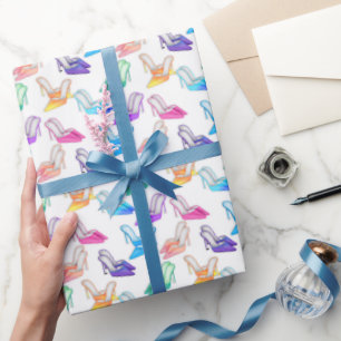 Cadeau Chaussure amusante Diva motif papier d'emballage