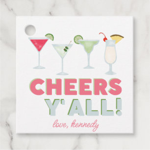 Cadeau Cheers Y'all Cocktail Favoriser les étiquettes cad